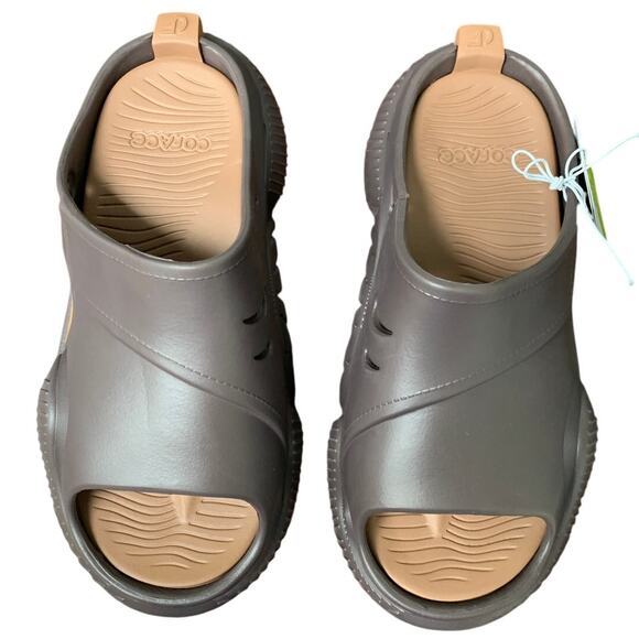 Coface Mens 7 Brown Slide On Orthopedic Clog Sandle Mule Plantar Fasciitis Shoes - Picture 7 of 10